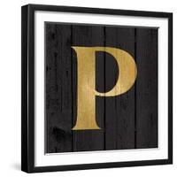 Gold Alphabet P-N. Harbick-Framed Art Print