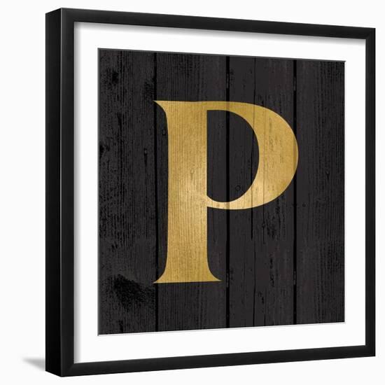 Gold Alphabet P-N. Harbick-Framed Art Print