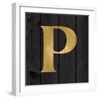 Gold Alphabet P-N. Harbick-Framed Art Print