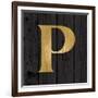 Gold Alphabet P-N. Harbick-Framed Art Print