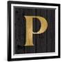 Gold Alphabet P-N. Harbick-Framed Art Print