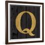 Gold Alphabet Q-N. Harbick-Framed Art Print