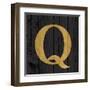 Gold Alphabet Q-N. Harbick-Framed Art Print