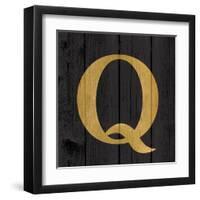 Gold Alphabet Q-N. Harbick-Framed Art Print