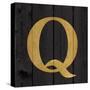 Gold Alphabet Q-N. Harbick-Stretched Canvas