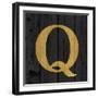 Gold Alphabet Q-N. Harbick-Framed Art Print