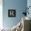 Gold Alphabet R-N. Harbick-Stretched Canvas displayed on a wall