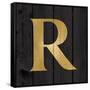 Gold Alphabet R-N. Harbick-Framed Stretched Canvas