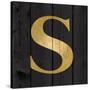 Gold Alphabet S-N. Harbick-Stretched Canvas