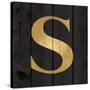 Gold Alphabet S-N. Harbick-Stretched Canvas