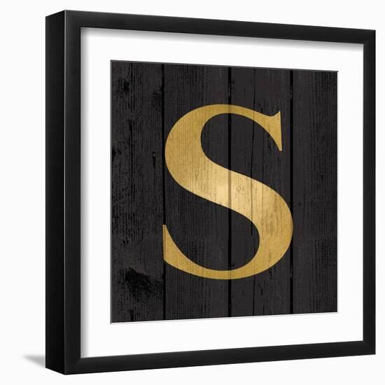 Gold Alphabet S-N. Harbick-Framed Art Print