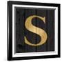 Gold Alphabet S-N. Harbick-Framed Art Print