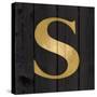 Gold Alphabet S-N. Harbick-Stretched Canvas