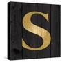 Gold Alphabet S-N. Harbick-Stretched Canvas