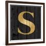 Gold Alphabet S-N. Harbick-Framed Art Print