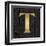 Gold Alphabet T-N. Harbick-Framed Art Print