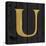 Gold Alphabet U-N. Harbick-Stretched Canvas