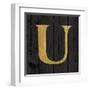 Gold Alphabet U-N. Harbick-Framed Art Print