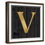 Gold Alphabet V-N. Harbick-Framed Art Print