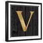 Gold Alphabet V-N. Harbick-Framed Art Print