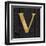 Gold Alphabet V-N. Harbick-Framed Art Print