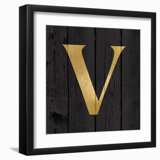 Gold Alphabet V-N. Harbick-Framed Art Print