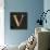 Gold Alphabet V-N. Harbick-Art Print displayed on a wall