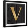 Gold Alphabet V-N. Harbick-Framed Art Print