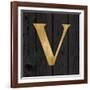 Gold Alphabet V-N. Harbick-Framed Art Print