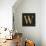 Gold Alphabet W-N. Harbick-Framed Stretched Canvas displayed on a wall