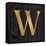 Gold Alphabet W-N. Harbick-Framed Stretched Canvas