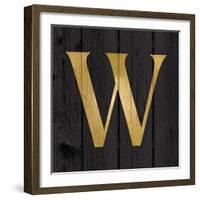 Gold Alphabet W-N. Harbick-Framed Art Print