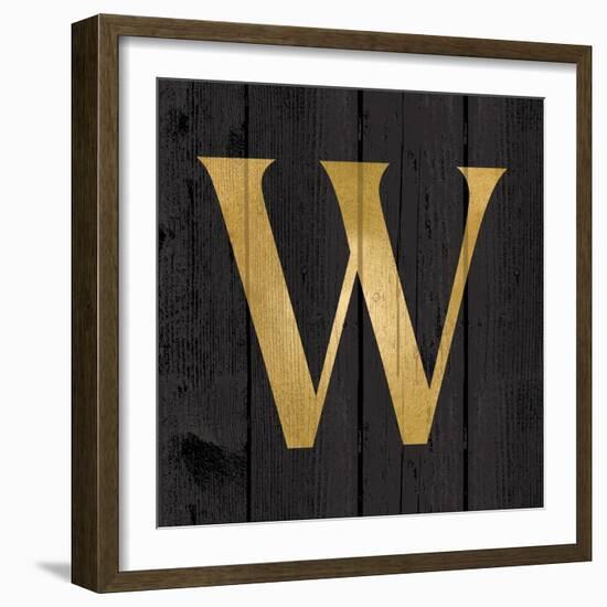 Gold Alphabet W-N. Harbick-Framed Art Print