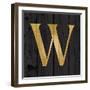 Gold Alphabet W-N. Harbick-Framed Art Print