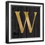 Gold Alphabet W-N. Harbick-Framed Art Print