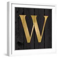 Gold Alphabet W-N. Harbick-Framed Art Print