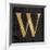 Gold Alphabet W-N. Harbick-Framed Art Print