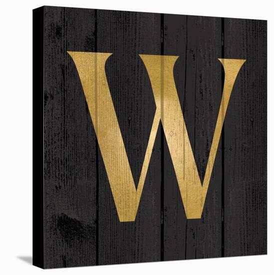 Gold Alphabet W-N. Harbick-Stretched Canvas
