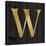 Gold Alphabet W-N. Harbick-Stretched Canvas