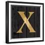 Gold Alphabet X-N. Harbick-Framed Art Print