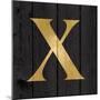 Gold Alphabet X-N. Harbick-Mounted Art Print