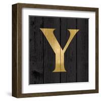 Gold Alphabet Y-N. Harbick-Framed Art Print