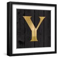 Gold Alphabet Y-N. Harbick-Framed Art Print