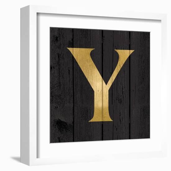 Gold Alphabet Y-N. Harbick-Framed Art Print