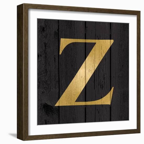 Gold Alphabet Z-N. Harbick-Framed Art Print