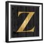 Gold Alphabet Z-N. Harbick-Framed Art Print