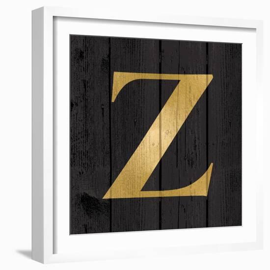 Gold Alphabet Z-N. Harbick-Framed Art Print