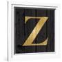 Gold Alphabet Z-N. Harbick-Framed Art Print