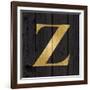 Gold Alphabet Z-N. Harbick-Framed Art Print