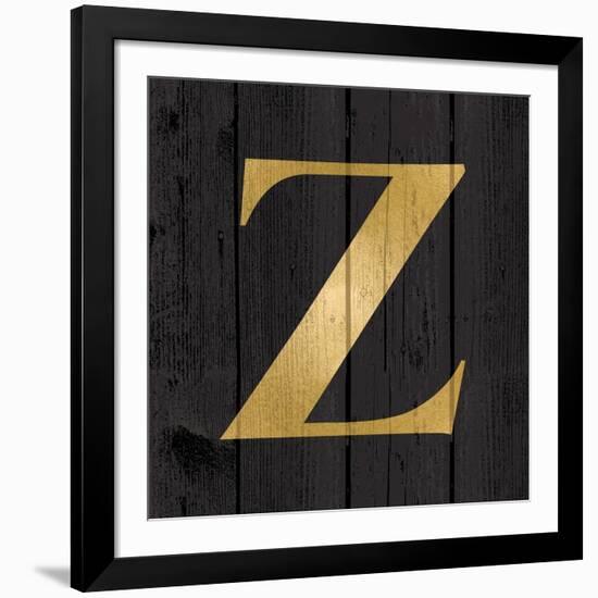 Gold Alphabet Z-N. Harbick-Framed Art Print